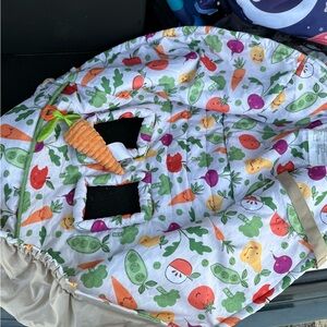 Colorful Kids Vegetable Print Car Seat Cover